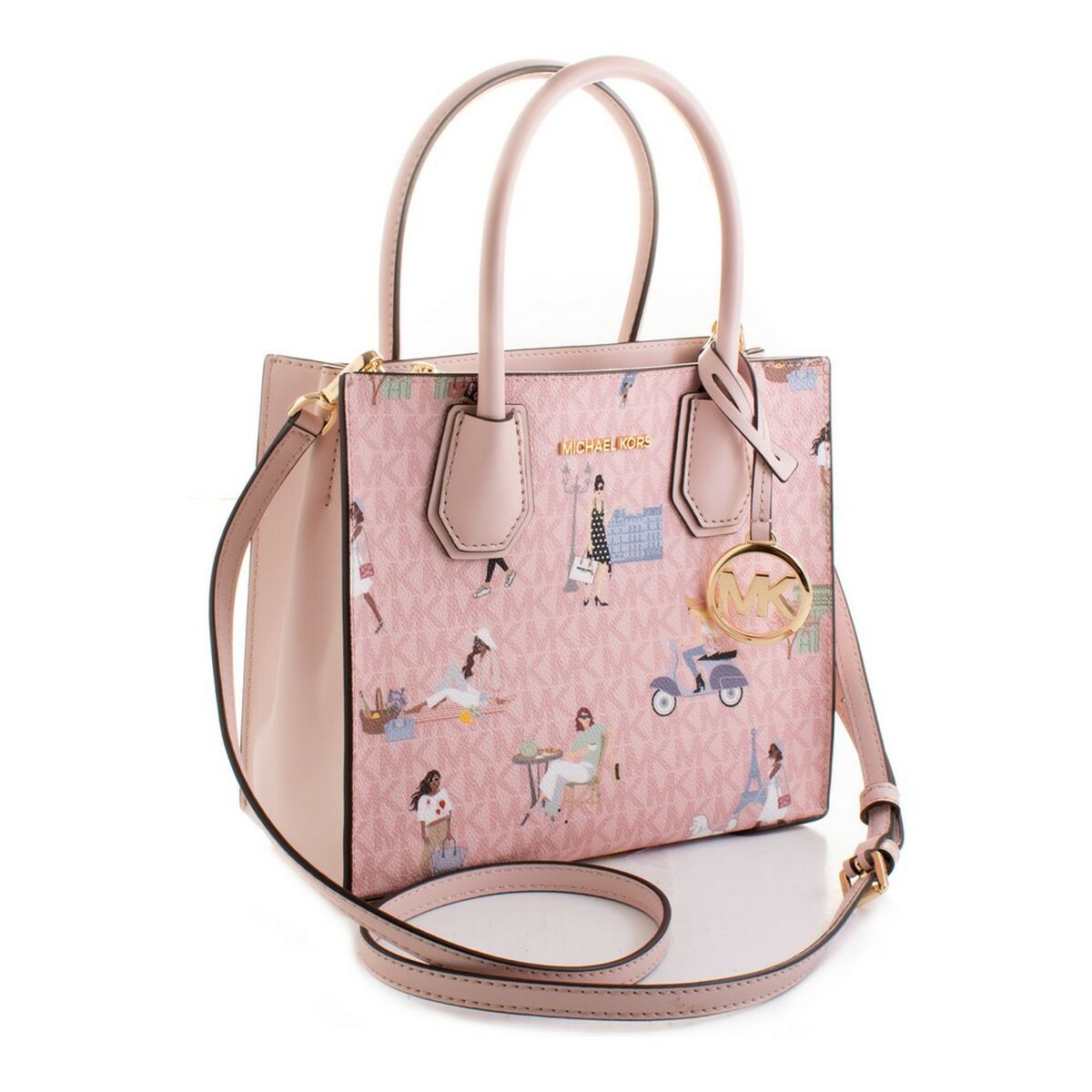 Women's Handbag Michael Kors 35S2G5CM2V-DK-PWBLSH-ML Pink 22 x 19 x 9