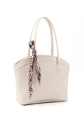 Faux Leather Zippered Shoulder Bag Single Compartment Handbag with