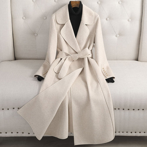 Women's Slim-Fit Wool Overcoat – Timeless Elegance & Comfort