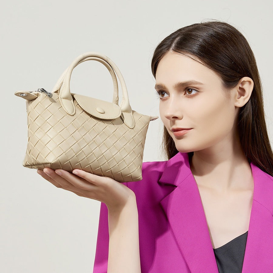 SolunaLuxe™ – WovenCharm Handbag