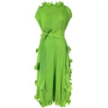 A1. Autumn Short Sleeve Pleated Design Affordable Luxury Fashion
