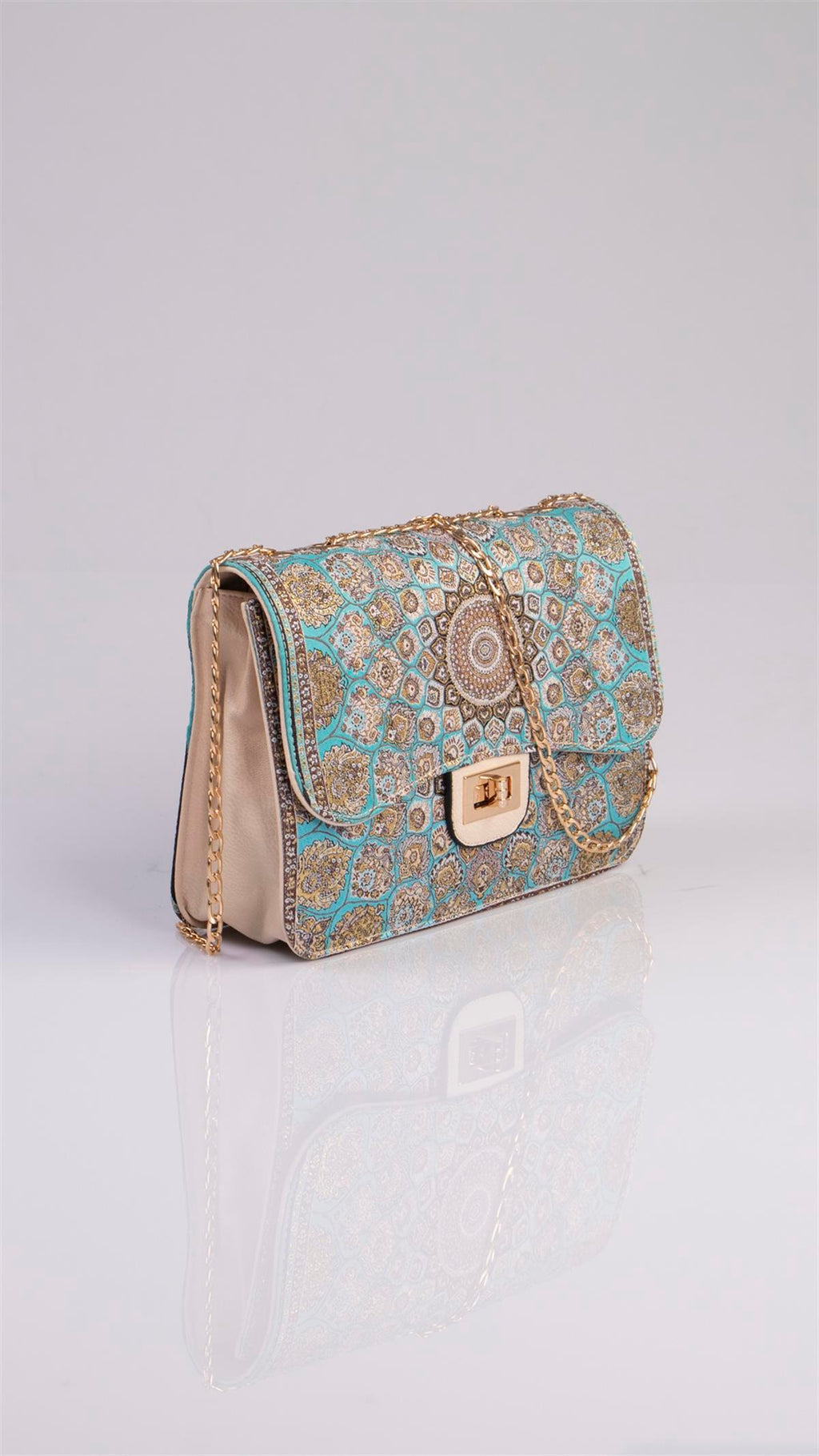 Handmade Oriental Multicolor Elegant Handbag
