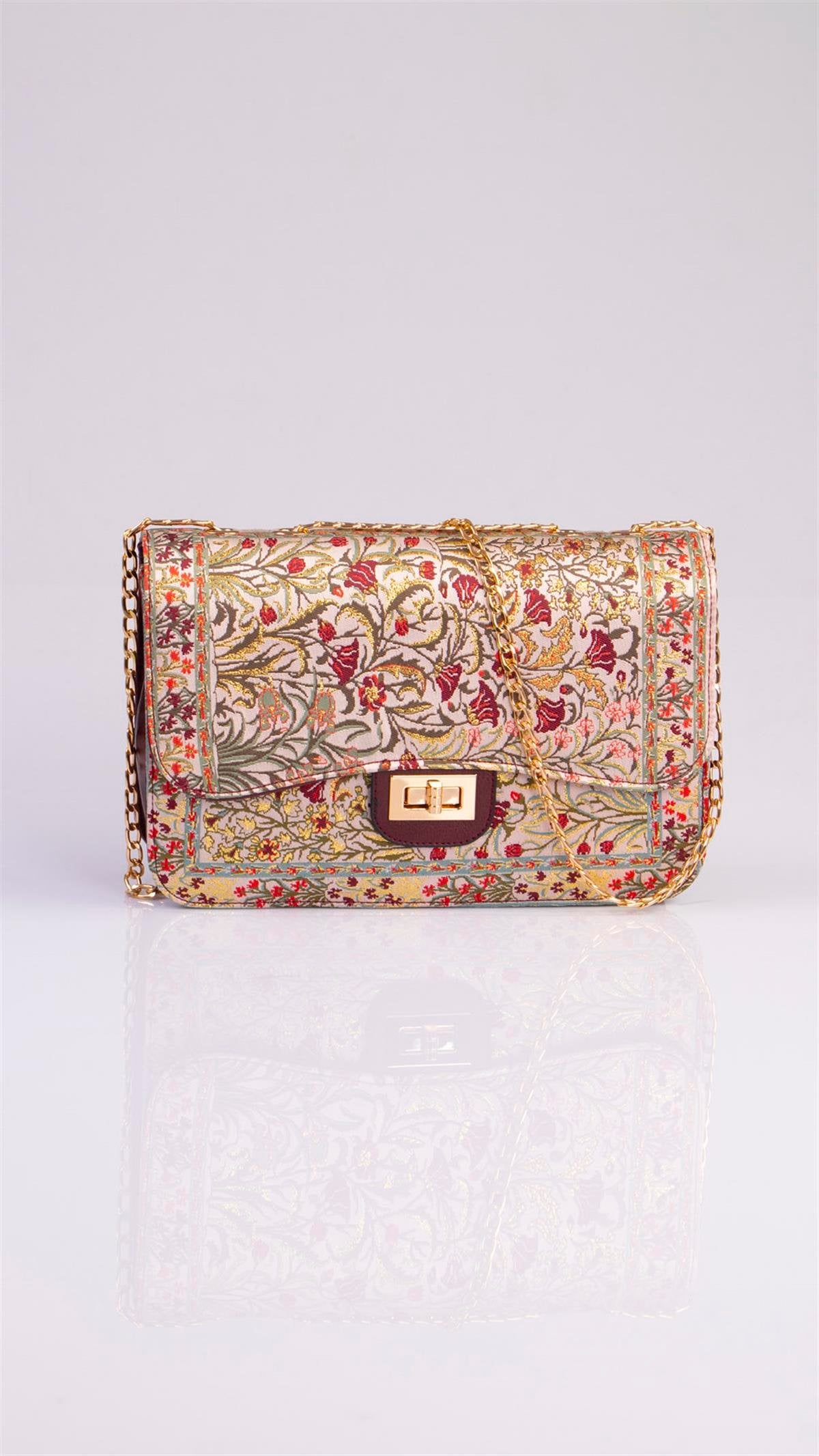 Handmade Oriental Multicolor Elegant Handbag