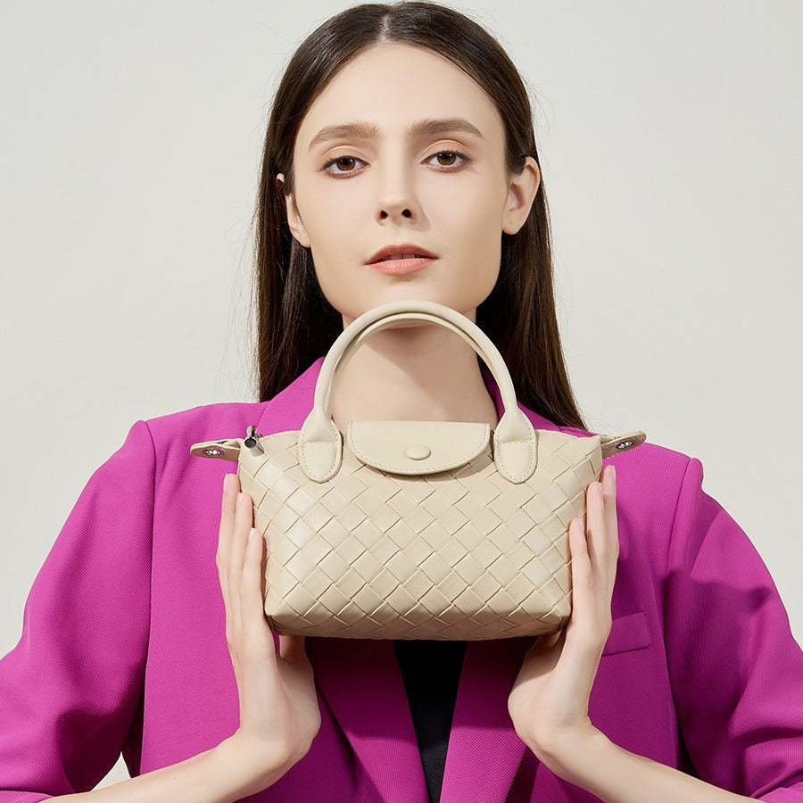 SolunaLuxe™ – WovenCharm Handbag