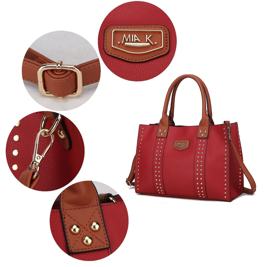 MKF Collection Davina Tote Handbag with wallet Vegan Leather Crossover