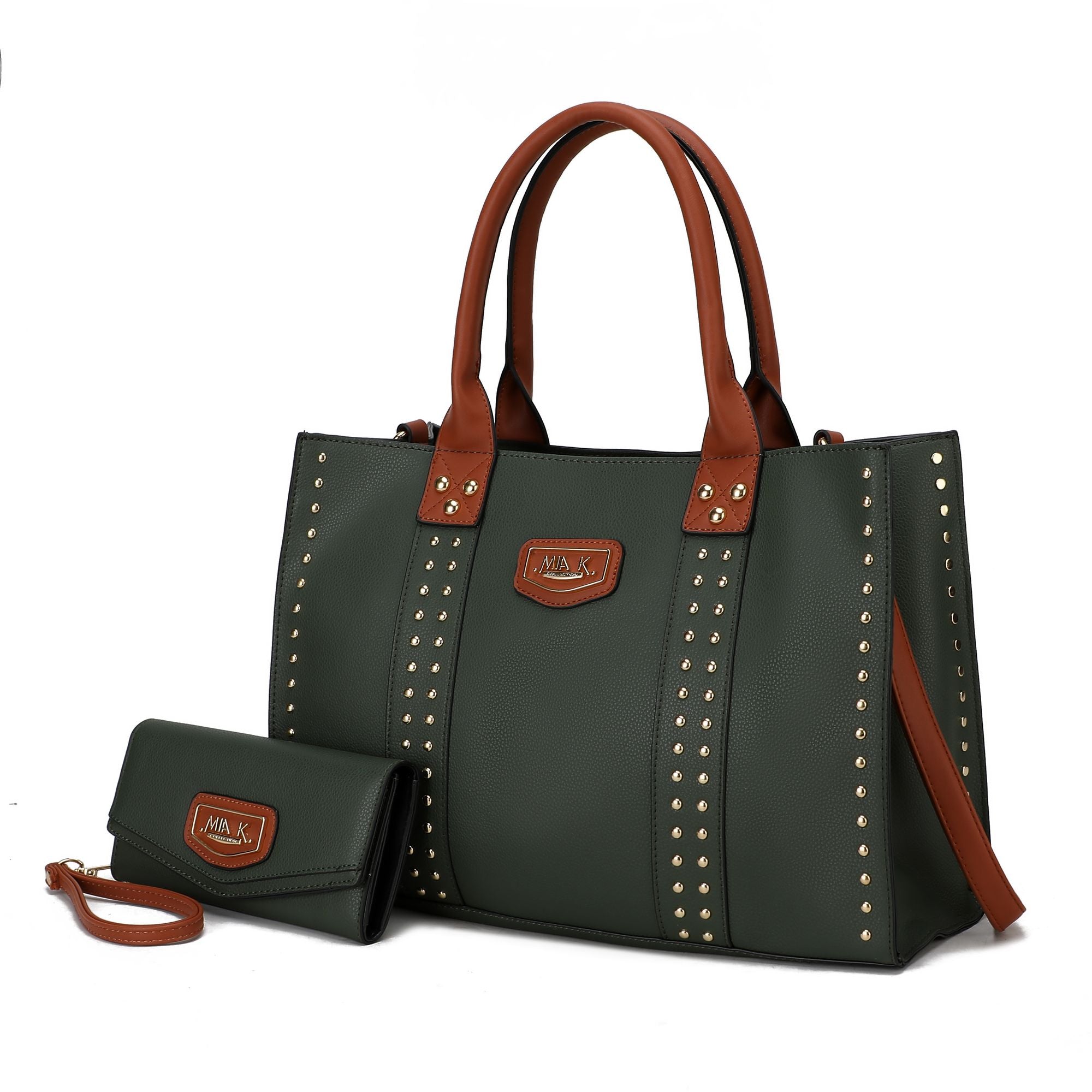 MKF Collection Davina Tote Handbag with wallet Vegan Leather Crossover