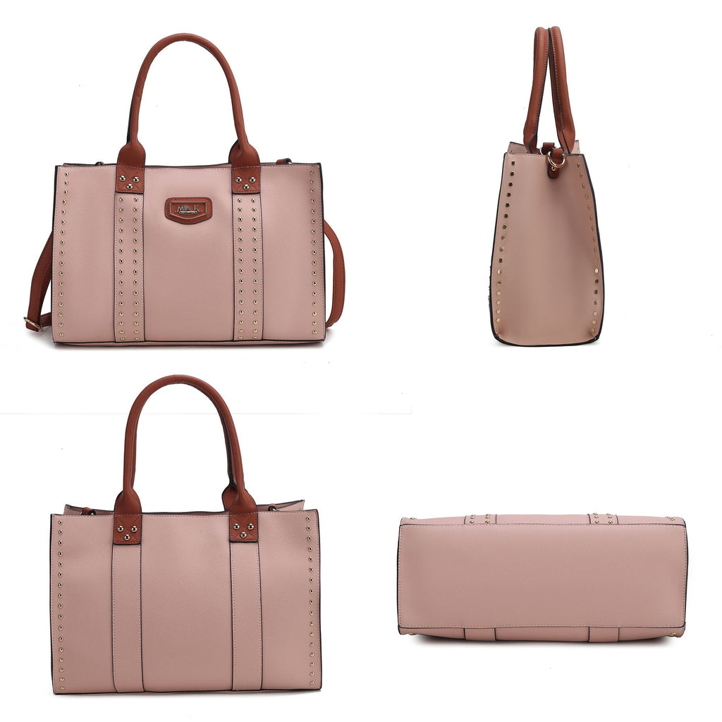 MKF Collection Davina Tote Handbag with wallet Vegan Leather Crossover