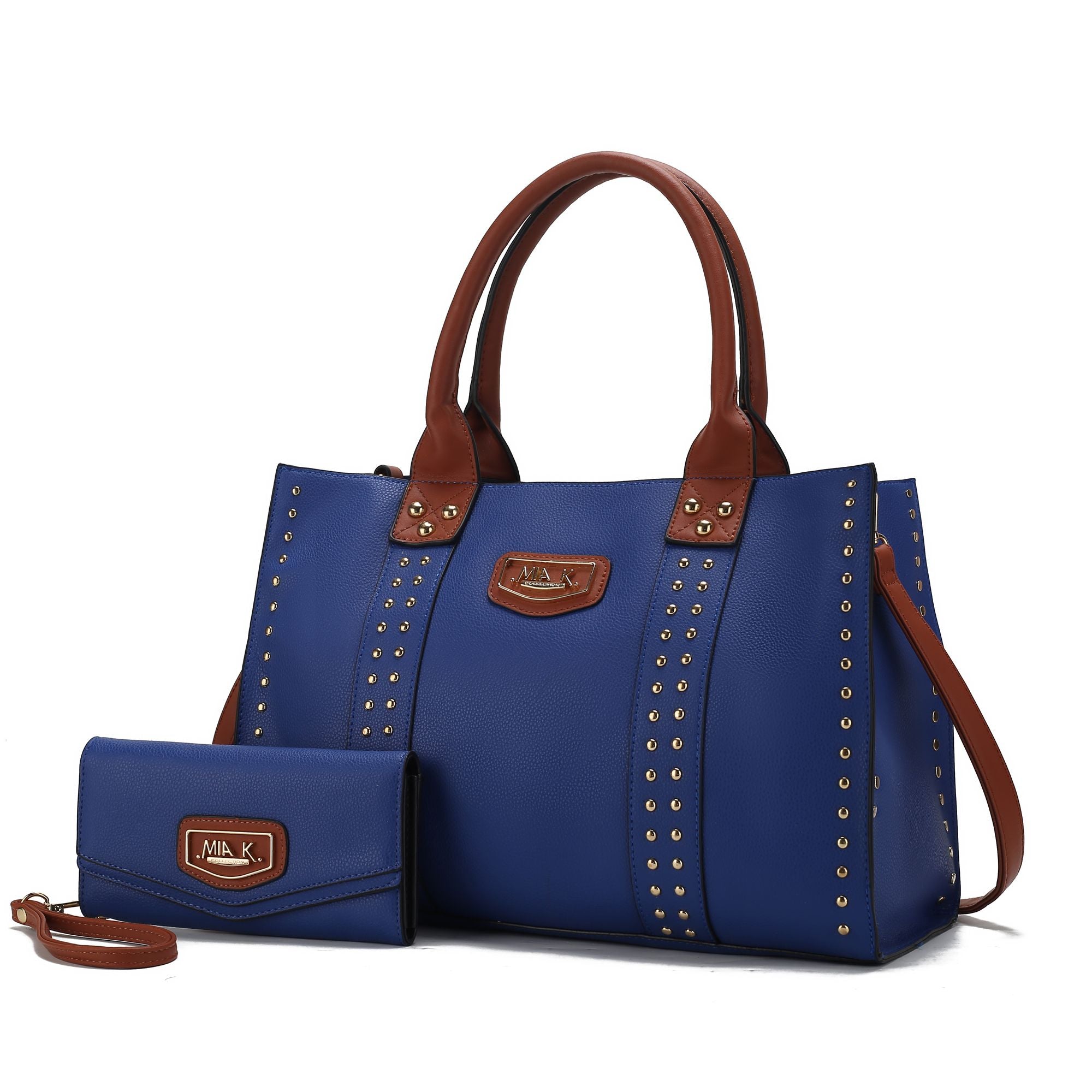 MKF Collection Davina Tote Handbag with wallet Vegan Leather Crossover
