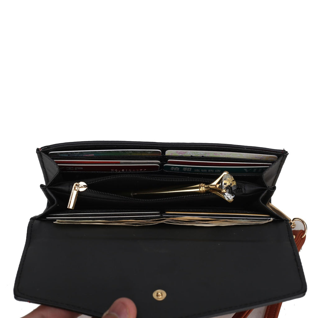 MKF Collection Davina Tote Handbag with wallet Vegan Leather Crossover