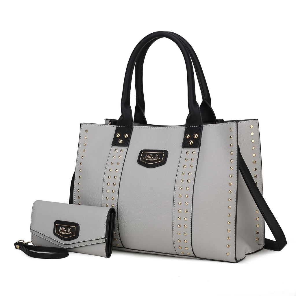 MKF Collection Davina Tote Handbag with wallet Vegan Leather Crossover