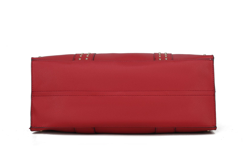 MKF Collection Davina Tote Handbag with wallet Vegan Leather Crossover