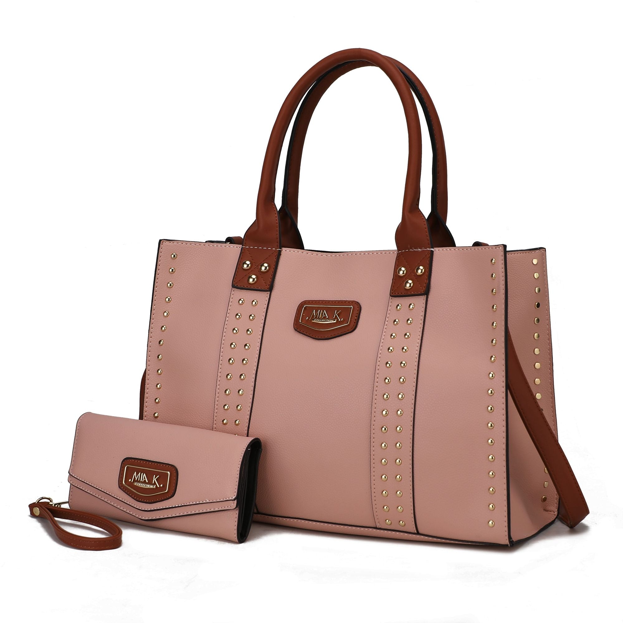 MKF Collection Davina Tote Handbag with wallet Vegan Leather Crossover