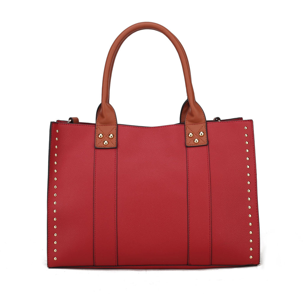 MKF Collection Davina Tote Handbag with wallet Vegan Leather Crossover