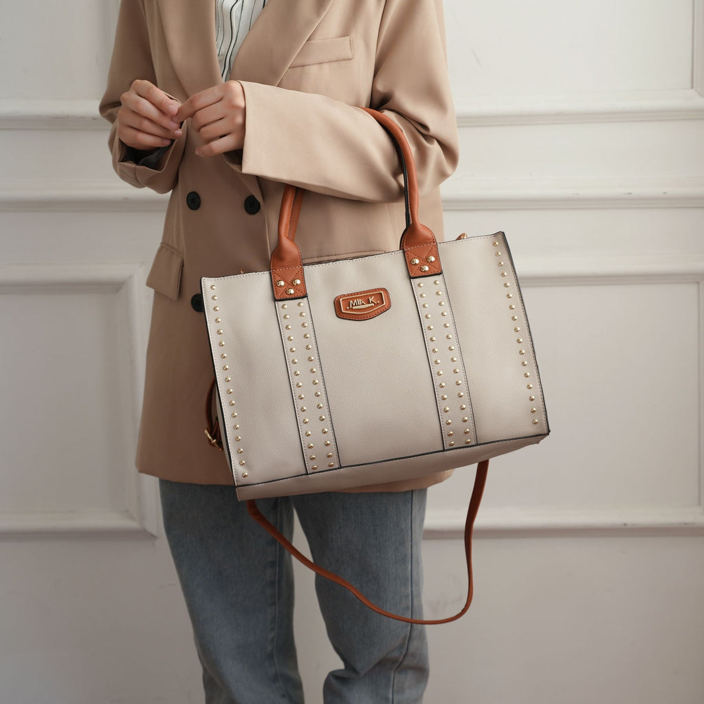 MKF Collection Davina Tote Handbag with wallet Vegan Leather Crossover
