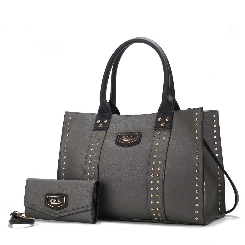 MKF Collection Davina Tote Handbag with wallet Vegan Leather Crossover