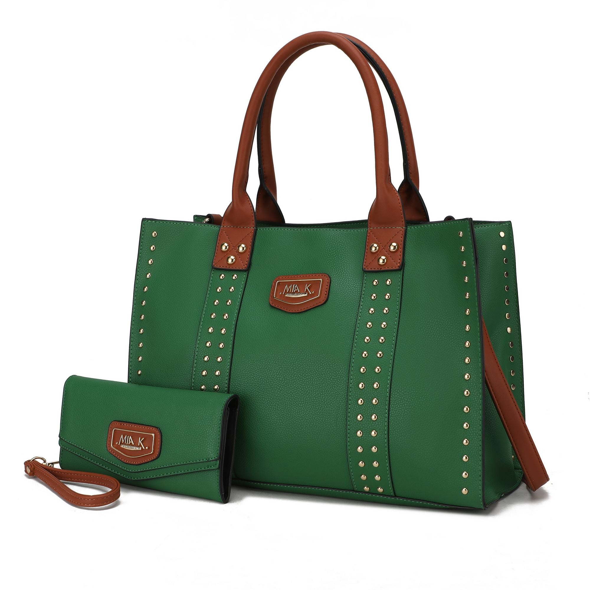 MKF Collection Davina Tote Handbag with wallet Vegan Leather Crossover